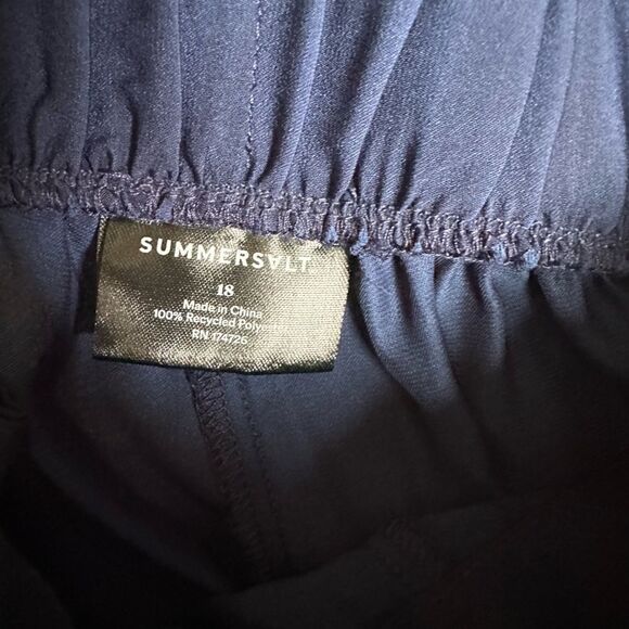 Summersalt Shorts Belted New Pockets Blue Lightweight Womens Size 18 - Picture 6 of 6